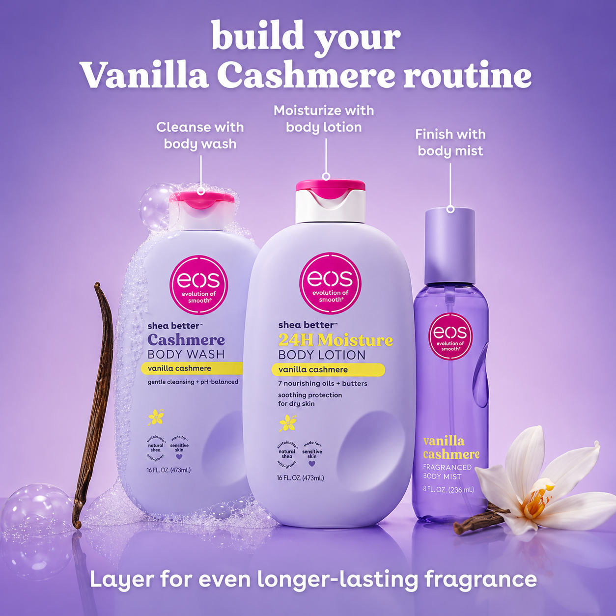 eos Shea Better Vanilla Cashmere Body Lotion - Image 2