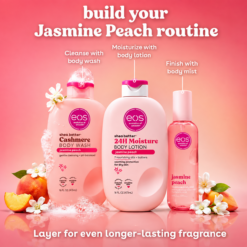 eos Shea Better 24H Moisture Body Lotion Jasmine Peach 16 fl oz (473 mL) - Image 2