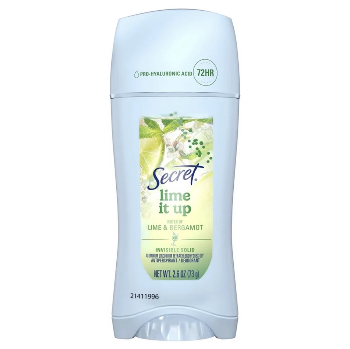 Secret Lime It Up Invisible Solid Antiperspirant/Deodorant 73g