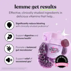 Lemme Debloat Daily Digestive Gummies – 60 Gummies - Image 2
