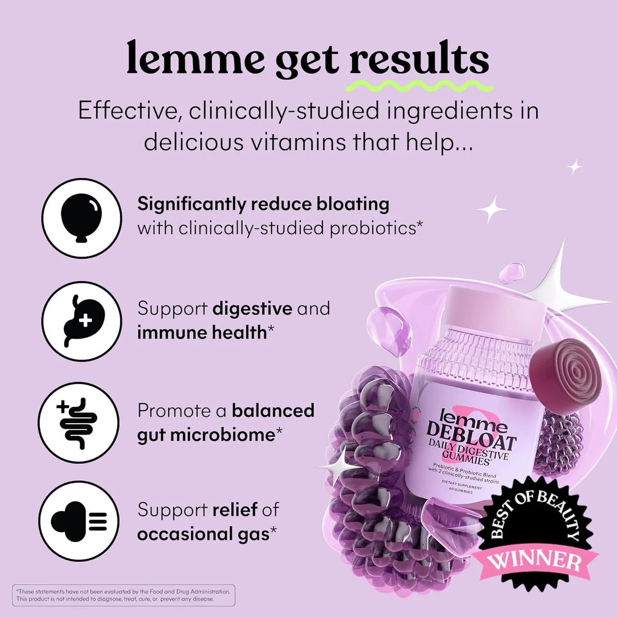 Lemme Debloat Daily Digestive Gummies – 60 Gummies - Image 2
