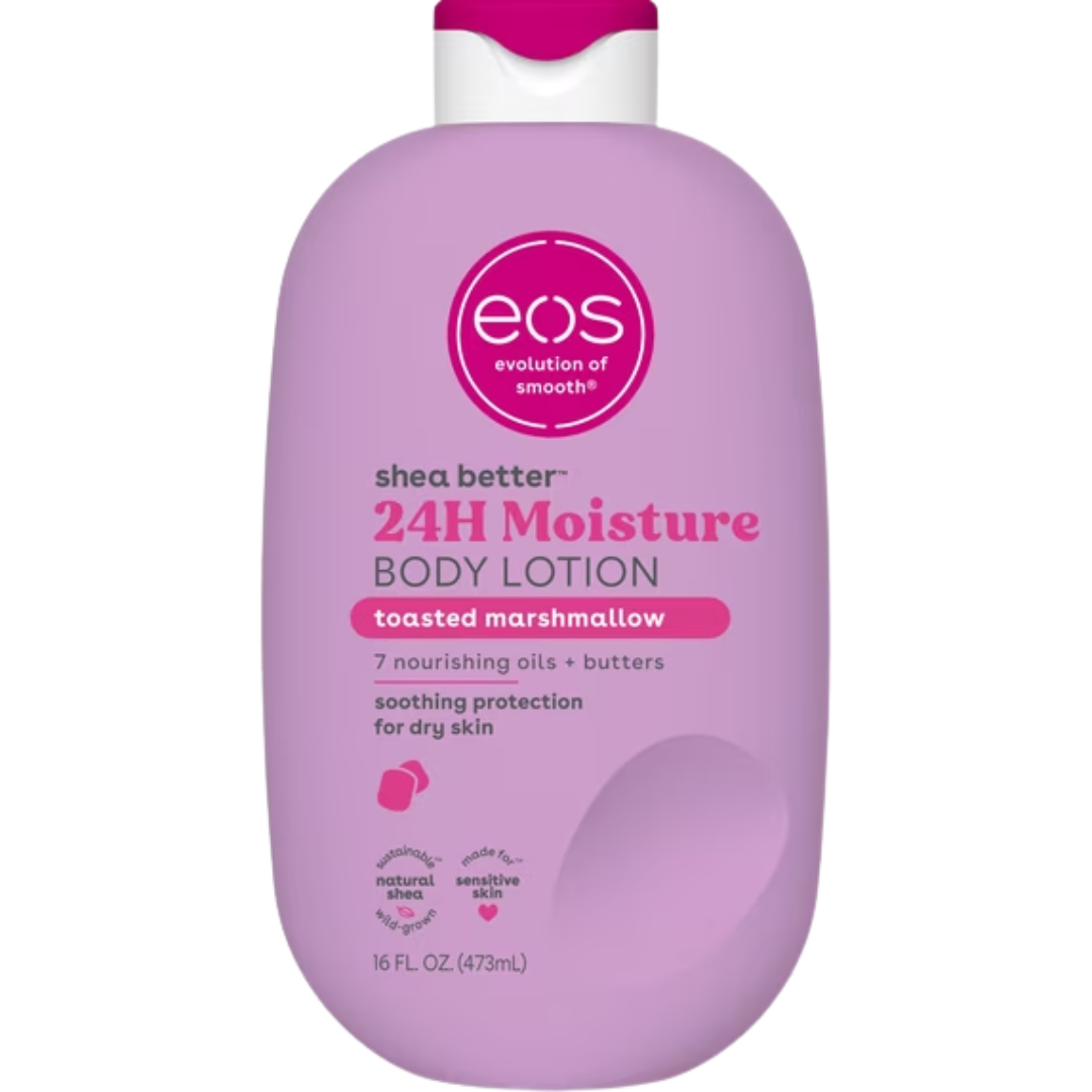 eos Shea Better 24H Moisture Body Lotion Toasted Marshmallow 16 fl oz (473 mL)
