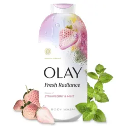Olay Fresh Radiance Strawberry & Mint Body Wash 650mL