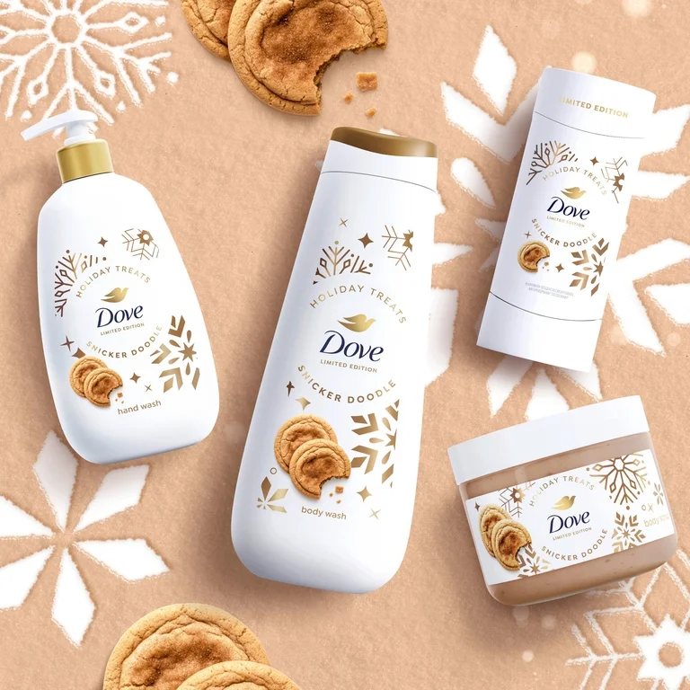 Dove Limited Edition Holiday Treats Snickerdoodle Body Scrub – 14 oz - Image 2