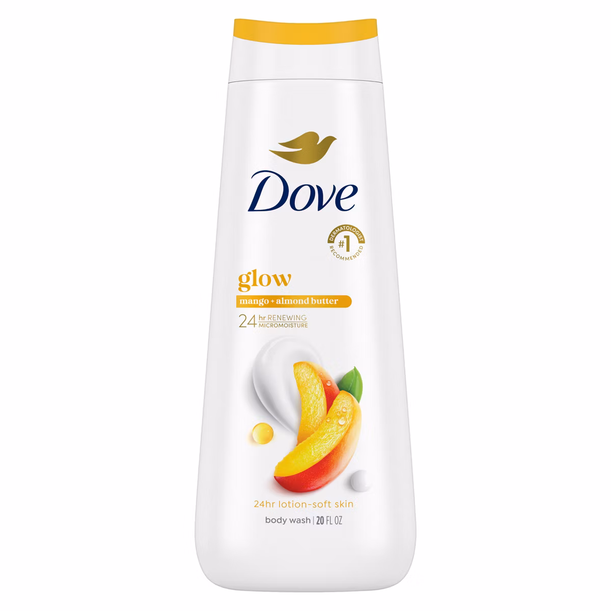 Dove Glow Mango + Almond Butter Body Wash 20 fl oz