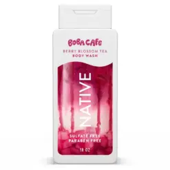 Native x Boba Cafe Berry Blossom Tea Body Wash 18 oz
