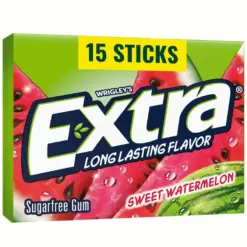 Wrigley’s Extra Sweet Watermelon Sugarfree Gum, 15 Sticks
