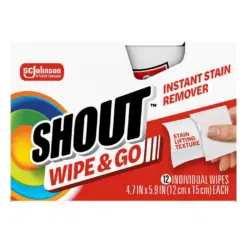 Shout Wipe & Go Instant Stain Remover Wipes, 12 Individual Wipes - Image 3
