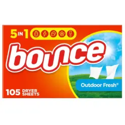 Bounce 5-in-1 Outdoor Fresh Dryer Sheets, 105 Sheets