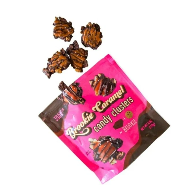 Trader Joe’s Brookie Caramel Candy Clusters 6 oz - Image 2