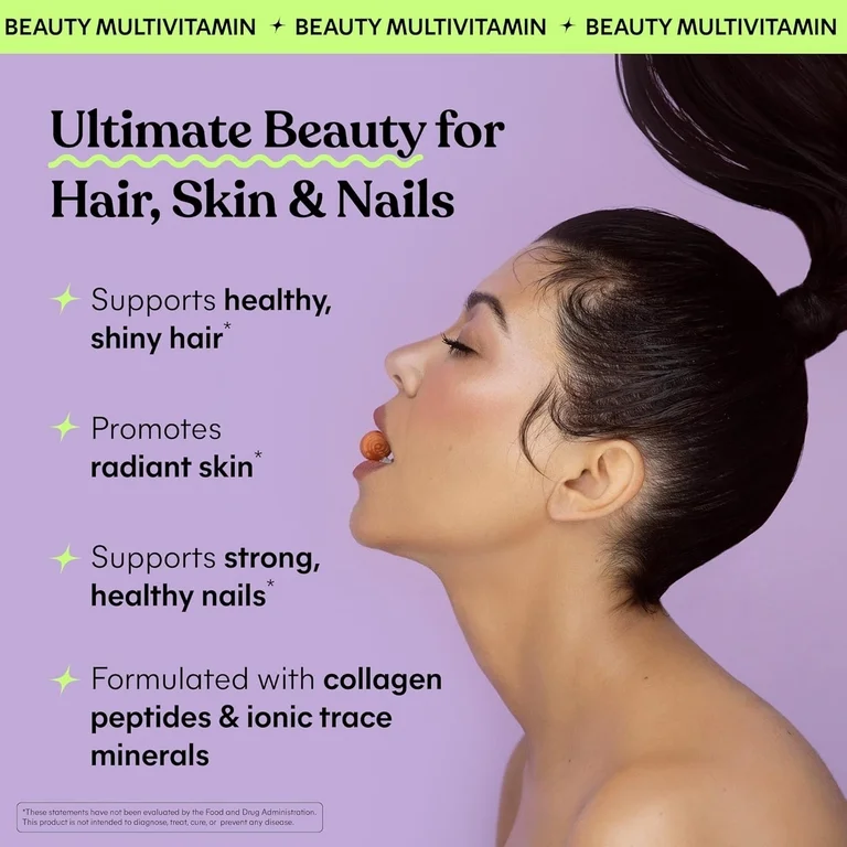 lemme Glow Hair, Skin & Nails Gummies 60 - Image 3