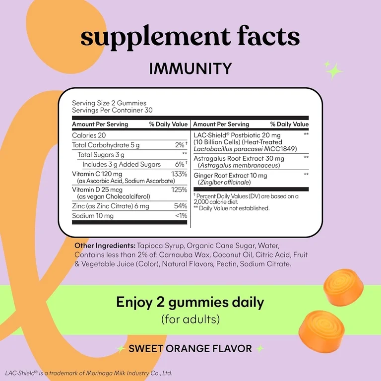 lemme Immunity Daily Wellness Gummies 60 Gummies - Image 4