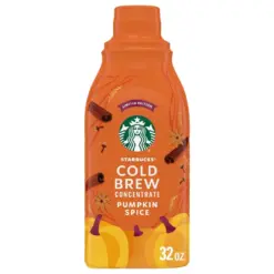 Starbucks Cold Brew Concentrate Pumpkin Spice 32 oz