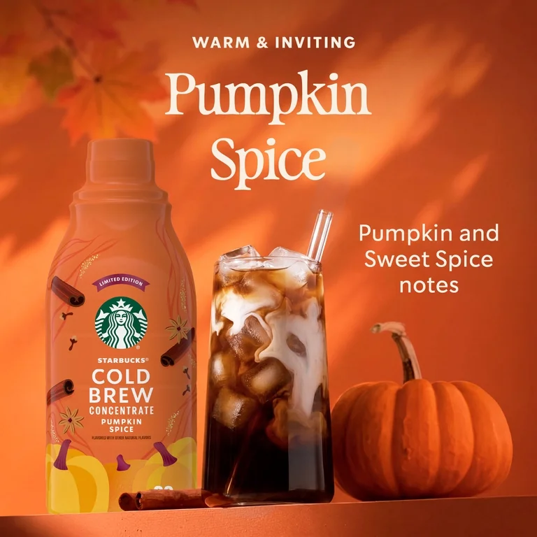 Starbucks Cold Brew Concentrate Pumpkin Spice 32 oz - Image 2
