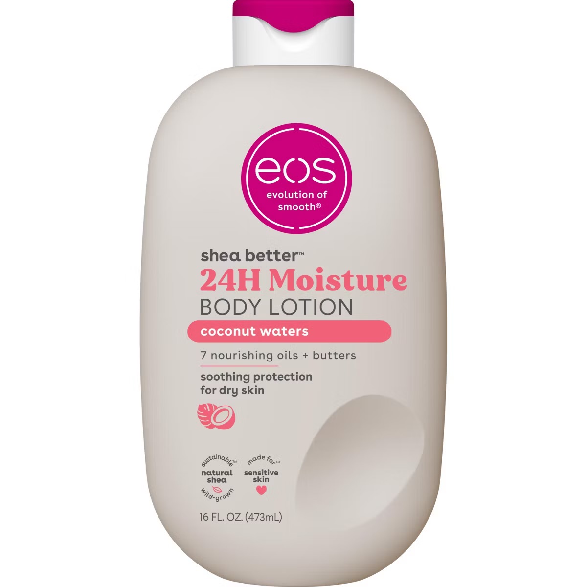 eos Shea Better 24H Moisture Body Lotion Coconut Waters 16 fl oz (473 mL)