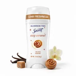Secret Cozy Caramel Dry Solid Deodorant 2.4 oz — Aluminum Free