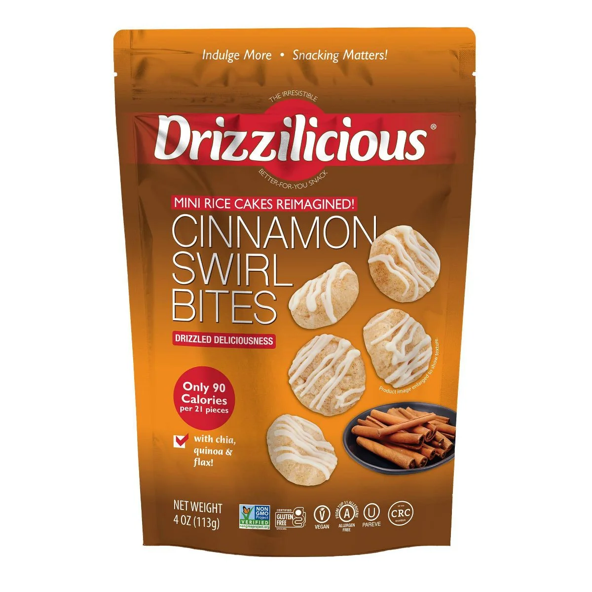 Drizzilicious Cinnamon Swirl Bites 4 oz