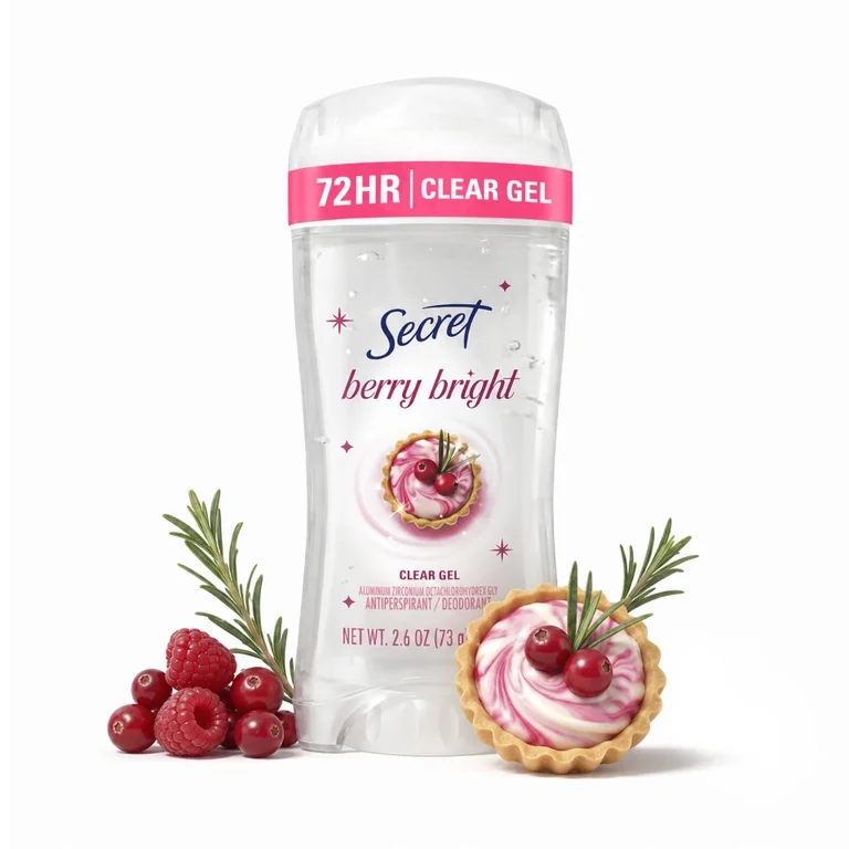 Secret Berry Bright Clear Gel Antiperspirant/Deodorant 2.6 oz - Image 3