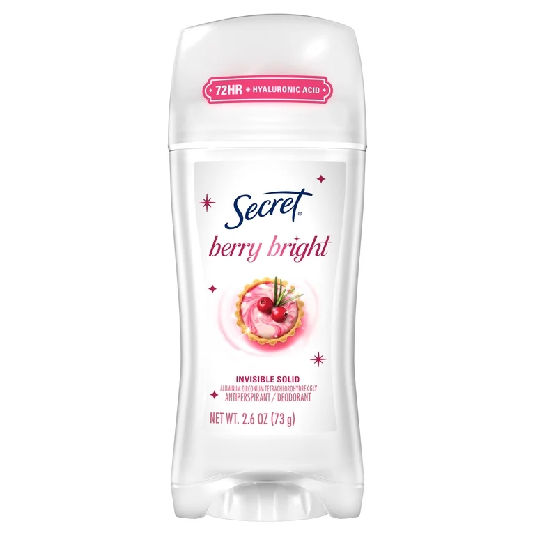Secret Berry Bright Invisible Solid Antiperspirant/Deodorant 2.6 oz