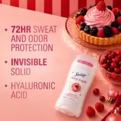 Secret Berry Bright Invisible Solid Antiperspirant/Deodorant 2.6 oz - Image 2