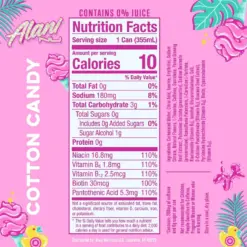 Alani Nu Cotton Candy Energy Drink – 12 fl oz (355 mL) - Image 2