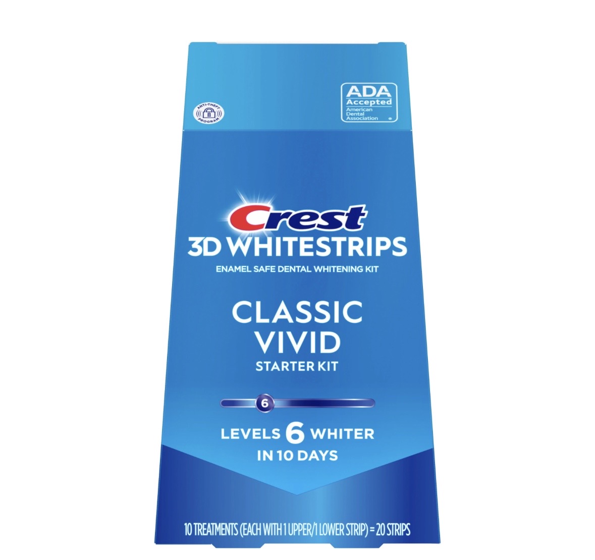 Crest 3D Whitestrips Classic Vivid Starter Kit – 20 Strips