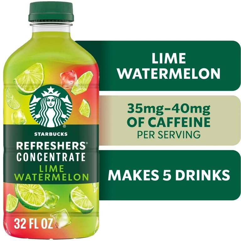 Starbucks Refreshers Concentrate – Lime Watermelon, 32 fl oz