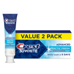 Crest 3D White Advanced Arctic Fresh Toothpaste Value 2 Pack