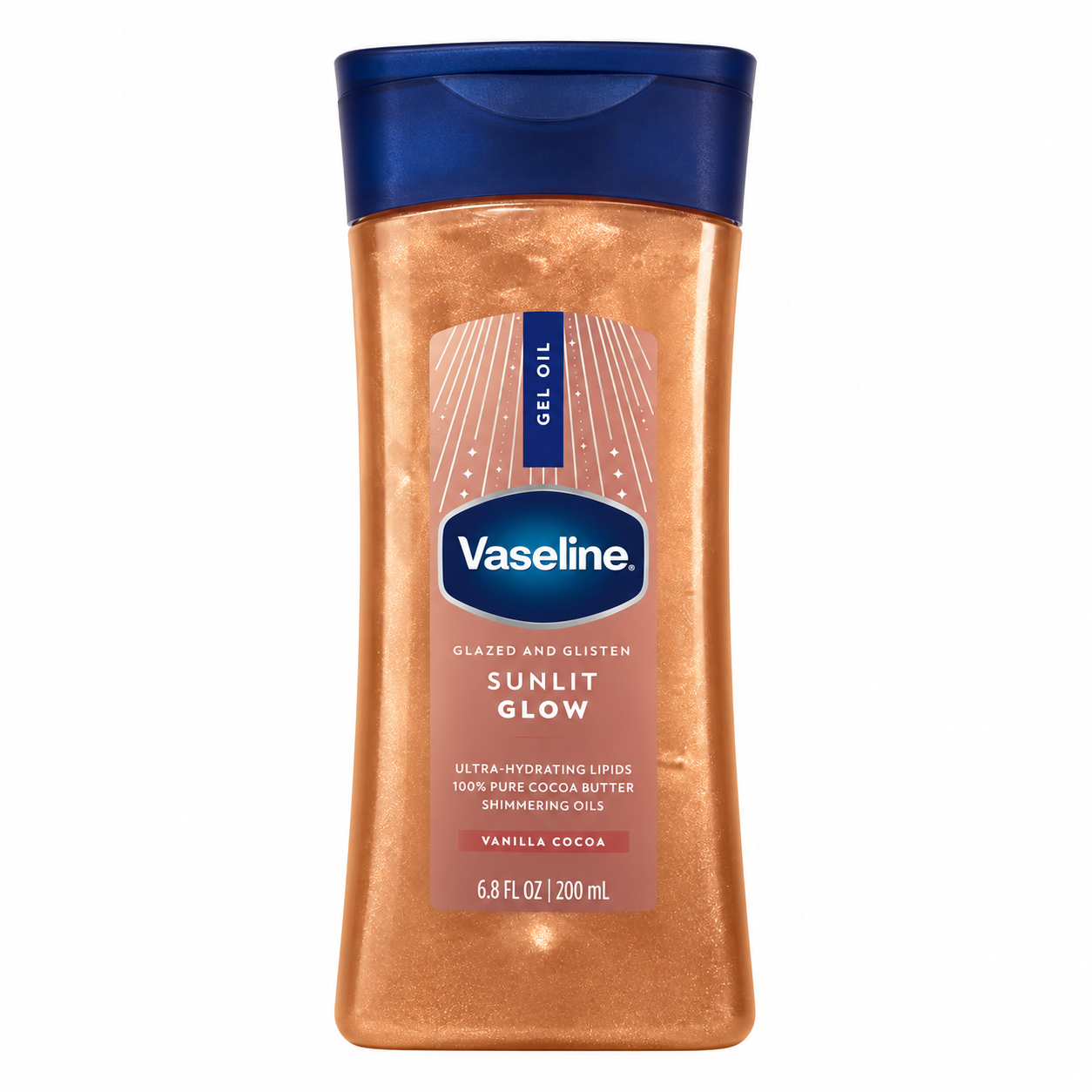 Vaseline Sunlit Glow Gel Oil Vanilla Cocoa 200ml