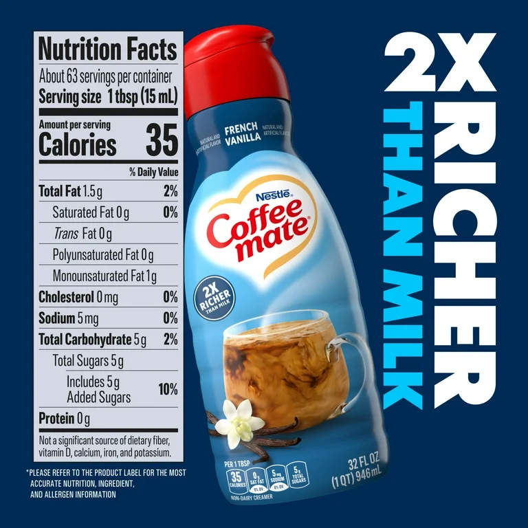 Coffee mate French Vanilla Coffee Creamer 946 ml - Image 2