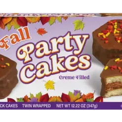 Little Debbie Fall Party Cakes Chocolate – 10 Twin Wrapped Snack Cakes