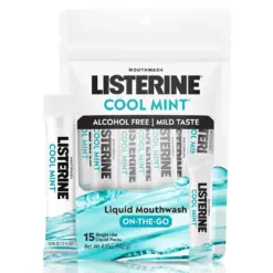 Listerine Cool Mint Alcohol-Free Mouthwash – 15 × 10ml