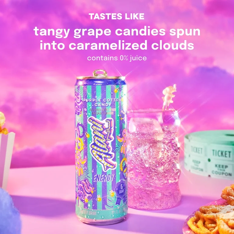 Alani Nu Purple Cotton Candy Energy Drink – 355ml - Image 2