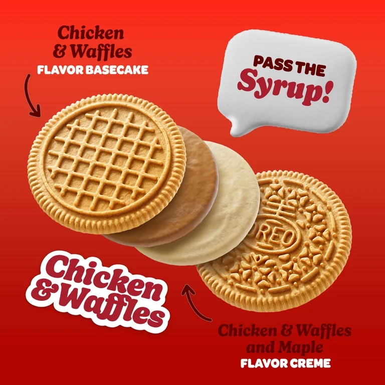 OREO Chicken & Waffles Sandwich Cookies – Limited Edition 10.68oz - Image 2
