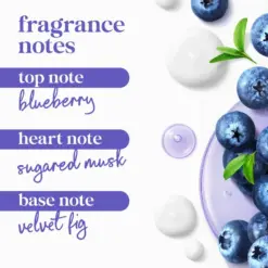 Dove Unwind Blueberry + Moon Milk Body Wash – 20 fl oz / 591ml - Image 2