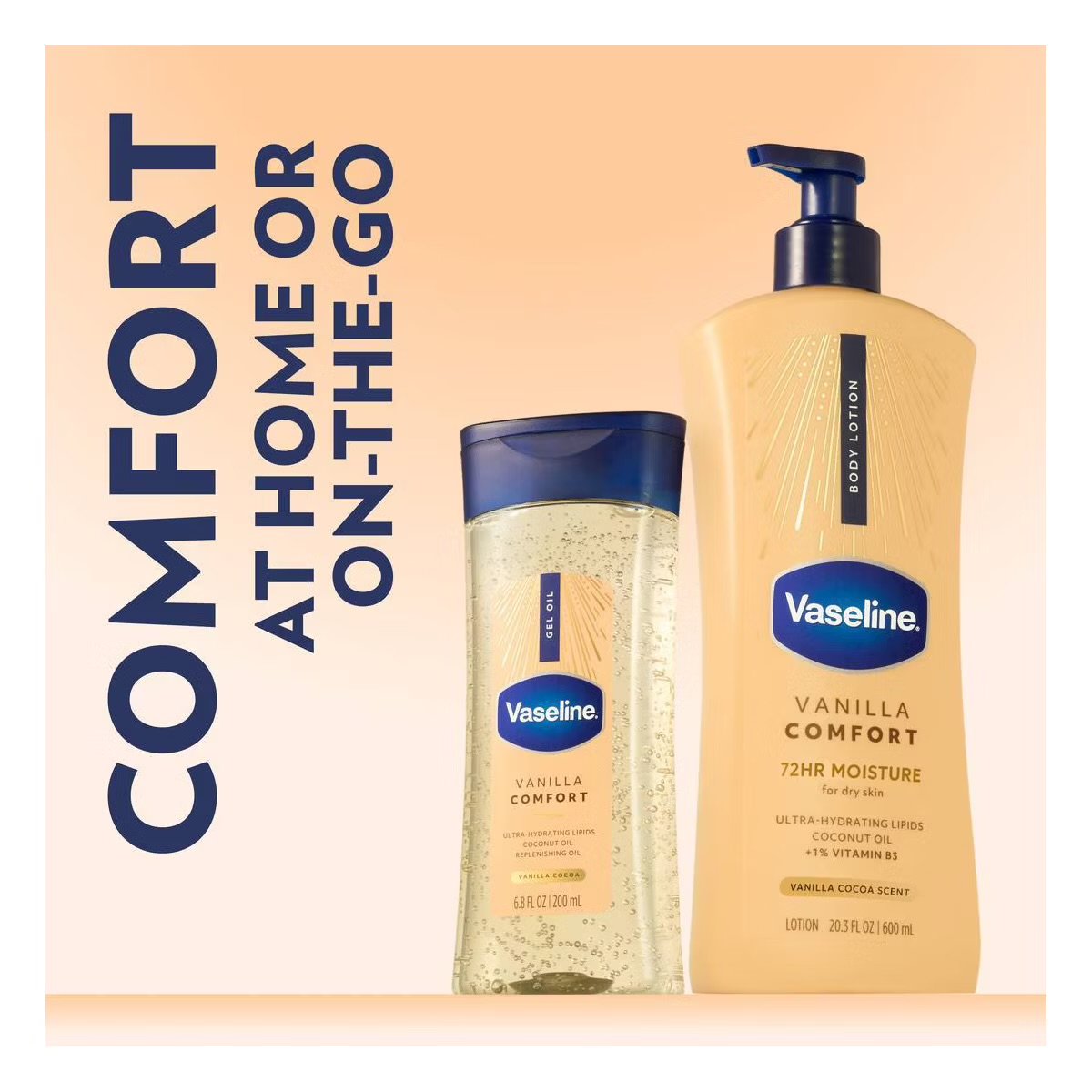 Vaseline Vanilla Comfort Body Lotion 600ml - Image 3